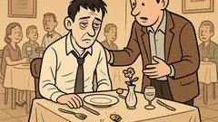 Vic: Mujo sedi v restavraciji